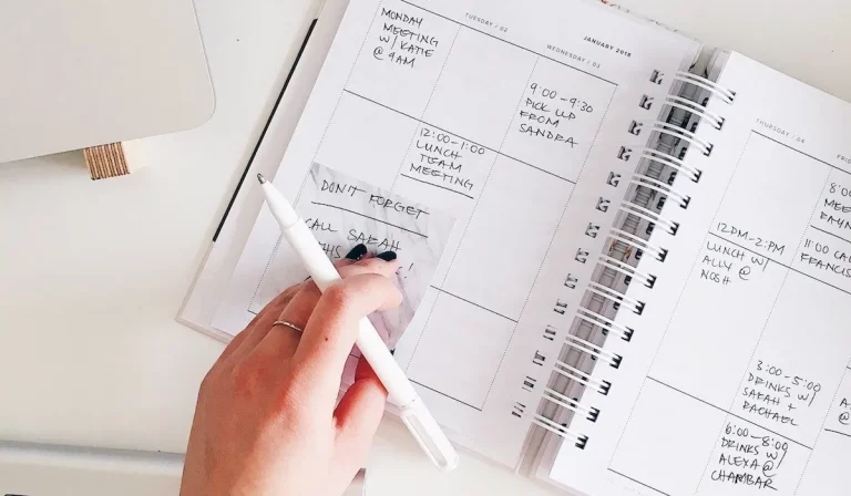 Calendar writing reminders time blocking min