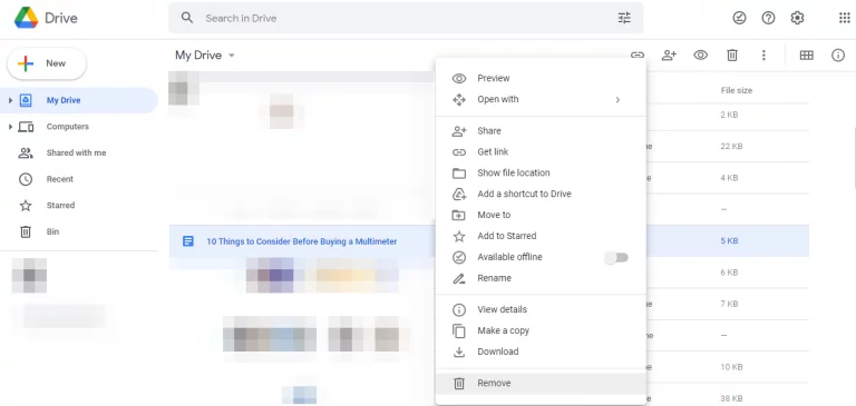 Deleting Single File From Google Drive