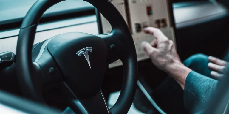 Tesla steering wheel