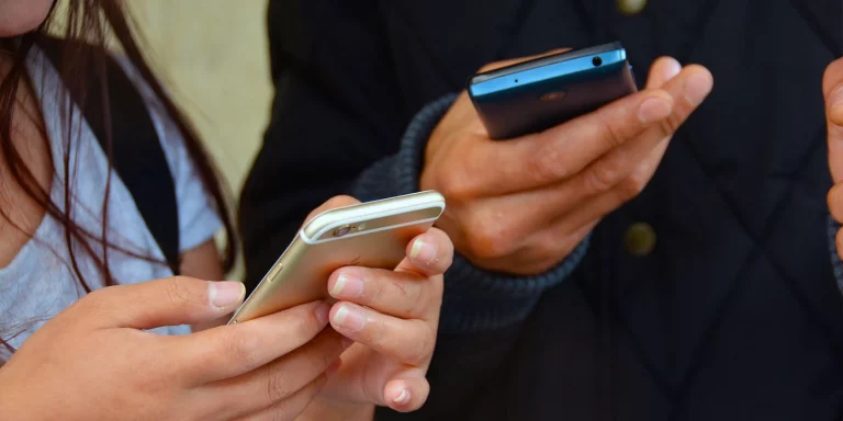 sending a digital business card from one phone to another