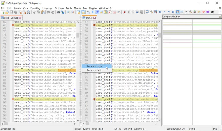 view modes in notepad