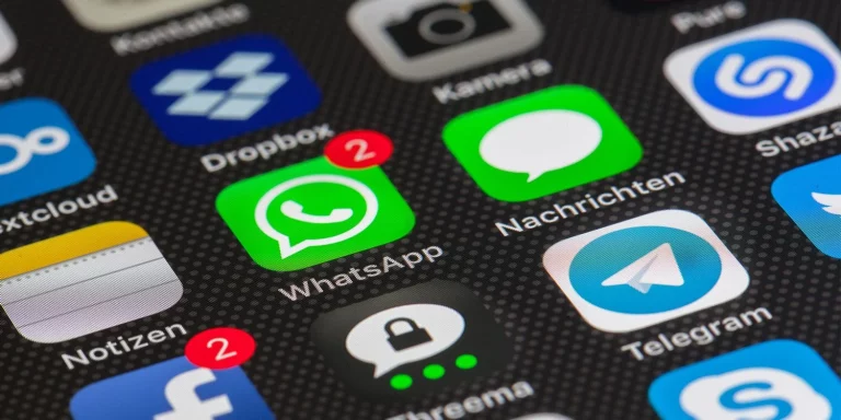 whatsapp notifications on a smartphone screen