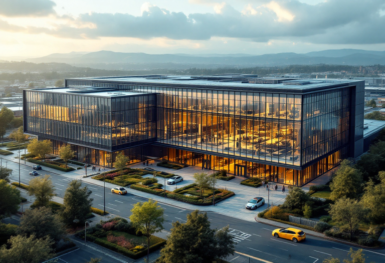 Immagine del nuovo polo tecnologico OVS a Bari