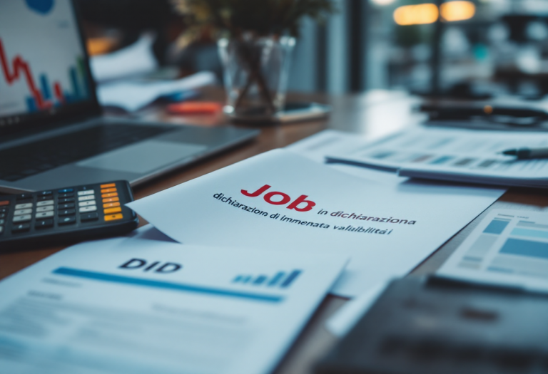 Immagine che illustra la dichiarazione di immediata disponibilità