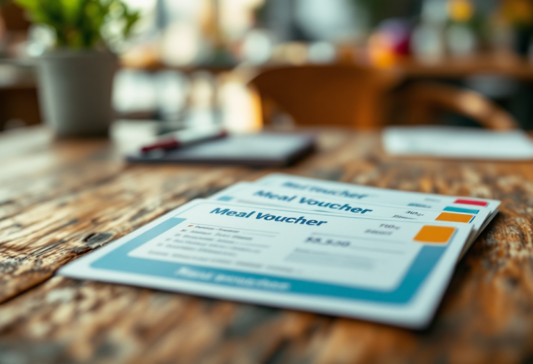 Immagine che illustra i buoni pasto e le loro novità per il 2025