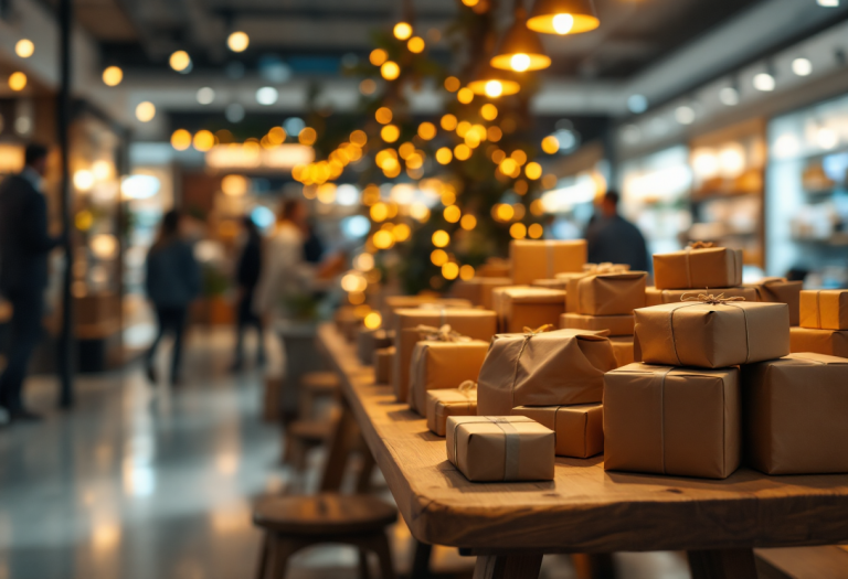 Immagine del pop-up store di pacchi smarriti a Roma Est