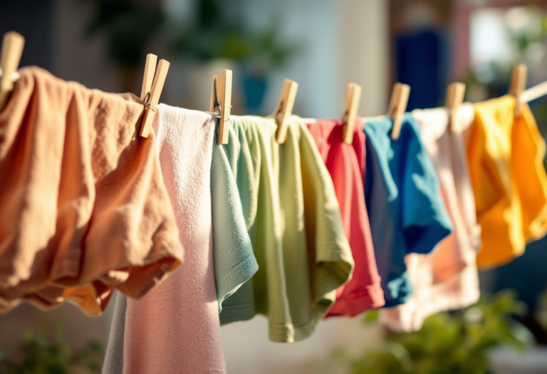 Trucchi per asciugare il bucato in inverno rapidamente