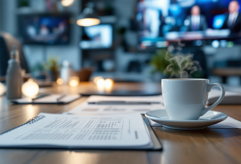 Emilio Fede, noto giornalista televisivo italiano