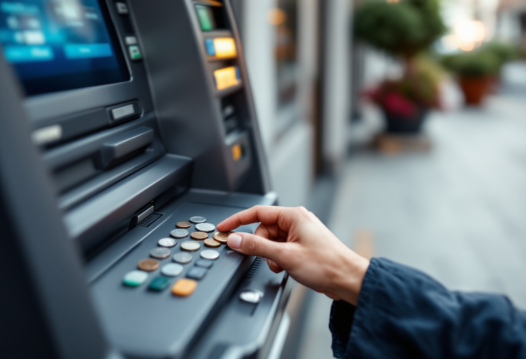 Italiani in fila agli sportelli per prelevare contante