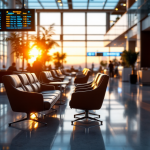 Hostess di terra all'Aeroporto di Napoli in servizio