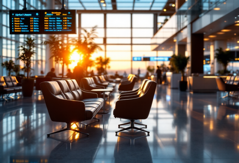 Hostess di terra all'Aeroporto di Napoli in servizio