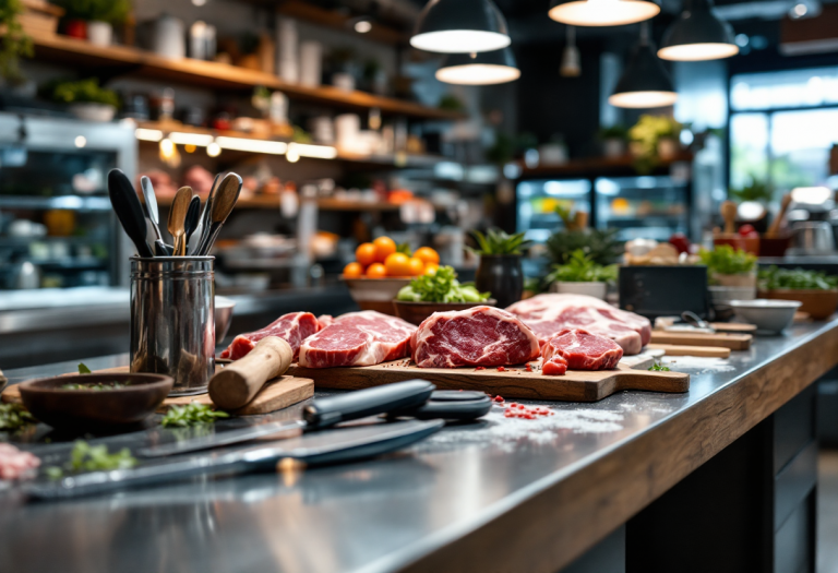 Incidente nel reparto macelleria di Conad