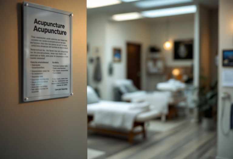 Immagine che rappresenta l'agopuntura in Italia