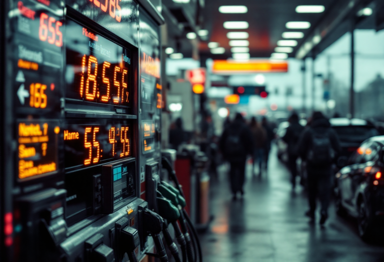 Grafico sull'aumento delle accise sul carburante in Italia