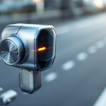 Immagine di un autovelox intelligente in azione