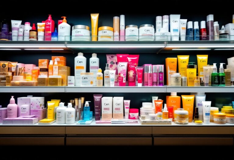 Prodotti cosmetici Cien di Lidl in esposizione