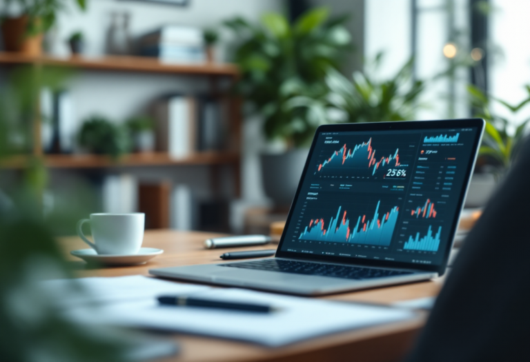 Immagine di un consulente finanziario al lavoro nel 2025