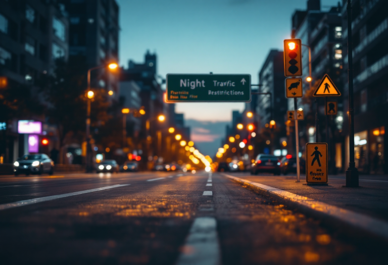 Mappa dei divieti di circolazione notturna in Europa