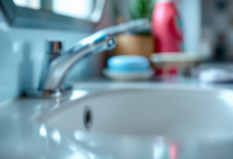 Spazzolino da denti igienizzato su sfondo bianco