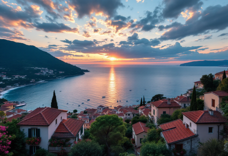 Case vista mare in diverse regioni italiane