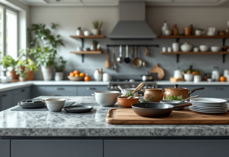 Immagine di padelle e utensili da cucina pericolosi