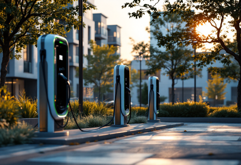 Ricarica auto elettrica con simbolo tasse in Italia