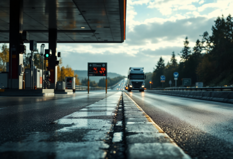 Immagine che illustra le truffe nei parcheggi degli Autogrill