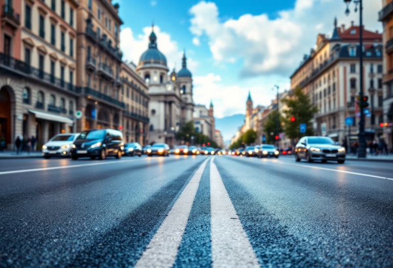 Veicolo con targa diplomatica in Italia