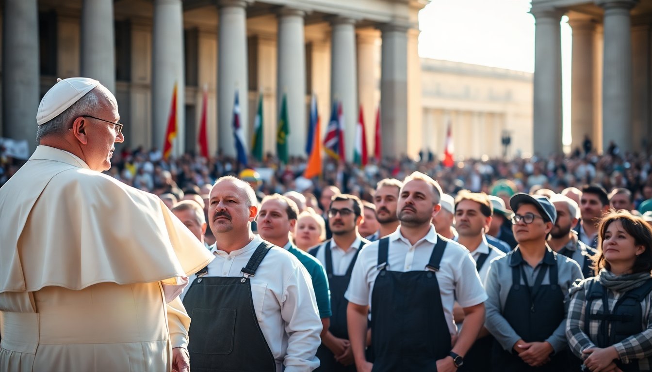 appello del papa per la dignita e la stabilita nel mondo del lavoro 1762953322