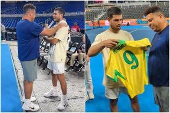 alcaraz allenamento speciale a miami con ronaldo 2